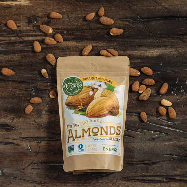ALMONDS <div class="product-description">Lightly Roasted with Sea Salt</div> - Allgood Provisions
