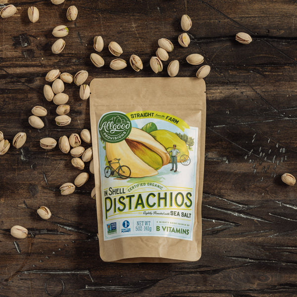 IN-SHELL PISTACHIOS <div class="product-description"> Lightly Roasted with Sea Salt</div> - Allgood Provisions
